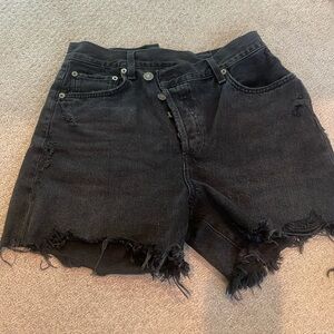 Agolde denim jean shorts